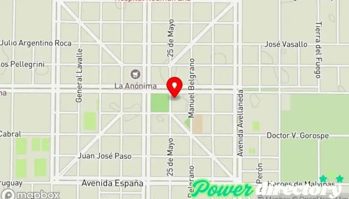 mapa de Municipalidad de Intendente Alvear Oficina de la Administración en Int. Alvear