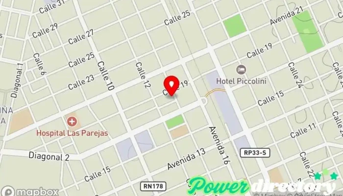 mapa de Municipalidad de Las Parejas Oficinas del ayuntamiento en Las Parejas
