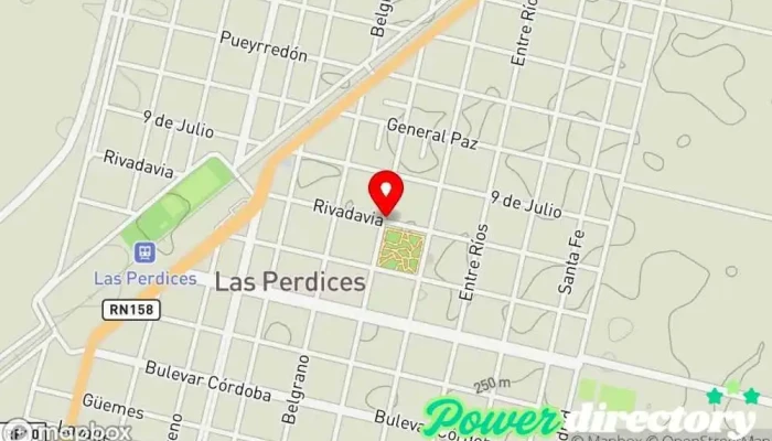 mapa de Municipalidad de Las Perdices Ayuntamiento en Las Perdices