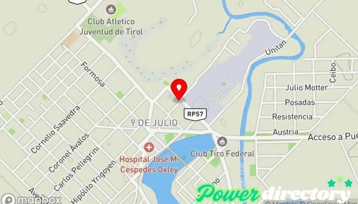 mapa de Municipalidad de Puerto Tirol Gobierno en Puerto Tirol