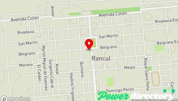 mapa de Municipalidad de Rancul Oficinas de empresa en Rancul