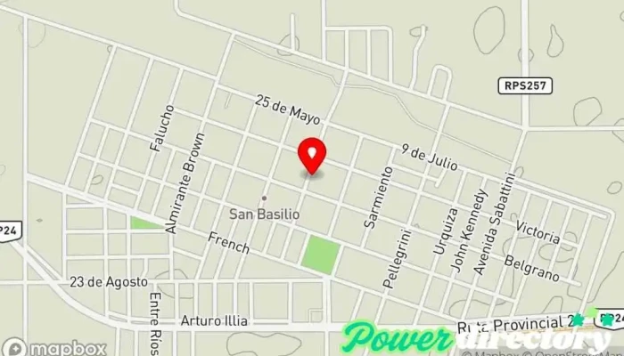 mapa de Municipalidad de San Basilio Ayuntamiento en San Basilio