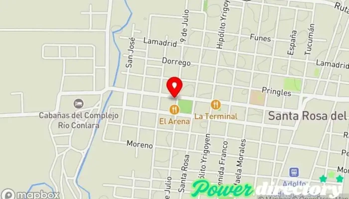 mapa de Municipalidad de Santa Rosa del Conlara Ayuntamiento en Santa Rosa del Conlara