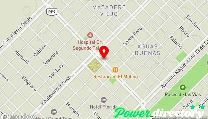 mapa de Municipalidad de Toay Ayuntamiento, Oficina de la Administración en Toay