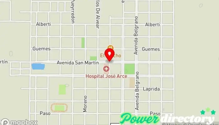 mapa de Municipalidad Las Garcitas Diputación en Las Garcitas