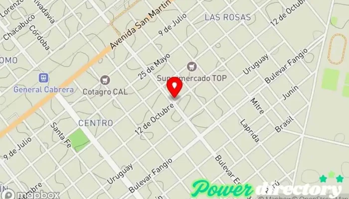 mapa de Musicalisimo SA General Cabrera Tienda de artículos para el hogar en Gral. Cabrera