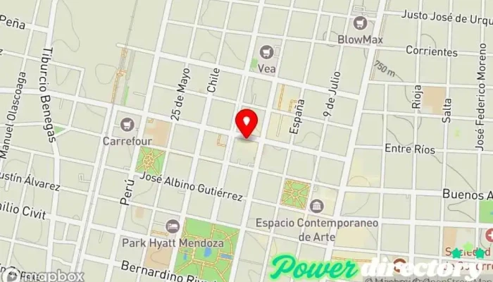 mapa de Mutual Amesup Servicio de asesoramiento crediticio en Mendoza