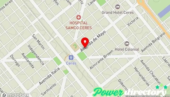 mapa de Mutual del Club Ucyd Banco en Ceres