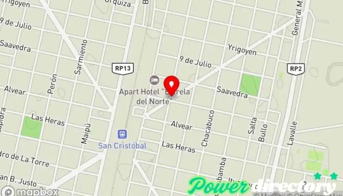 mapa de Mutual Maestra AMMSAFE Oficinas de empresa en San Cristobal