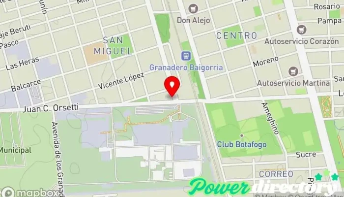 mapa de Mutual Personal John Deere Argentina Farmacia en Granadero Baigorria