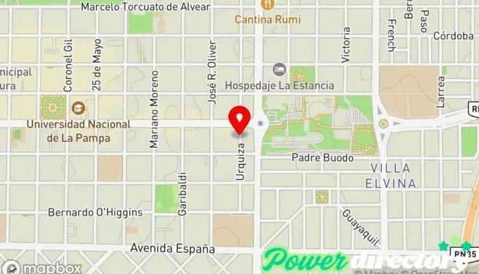 mapa de Mutualidad del Personal del Banco de la Pampa Organización sin ánimo de lucro en Santa Rosa