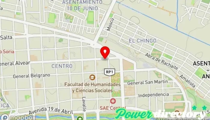 mapa de Naranja X Jujuy Institución financiera, Cajeros automáticos en San Salvador de Jujuy
