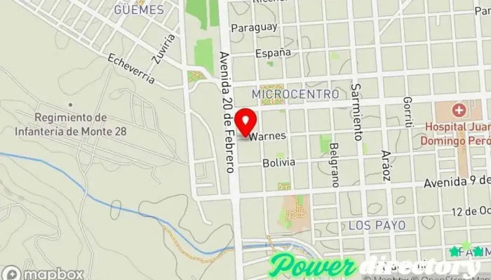 mapa de Naranja X Tartagal Institución financiera, Cajeros automáticos en Tartagal