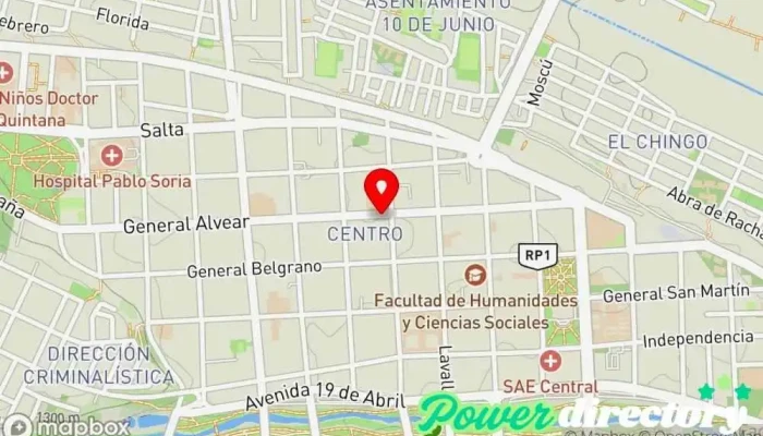 mapa de Noa Express Institución financiera en San Salvador de Jujuy