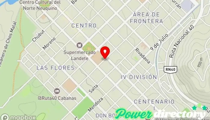 mapa de Norcred Gestoría, Prestamista hipotecario en Chos Malal