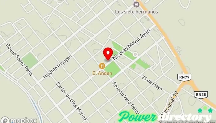 mapa de Nuevo Banco De La Rioja Sa Cajeros automáticos en Chamical
