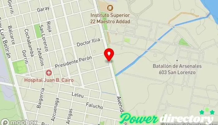 mapa de Nuevo Banco de Santa Fe Banco en Fray Luis Beltrán