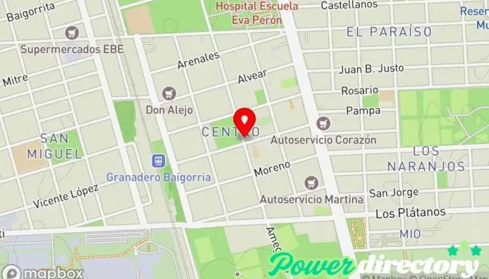 mapa de Nuevo Banco de Santa Fe Banco, Bancos y finanzas en Granadero Baigorria