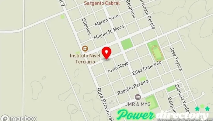 mapa de NUEVO BANCO DEL CHACO Banco en Col. Elisa