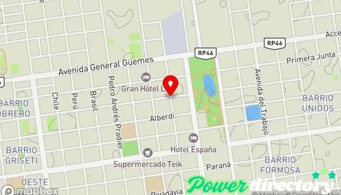 mapa de Nuevo Banco Del Chaco Banco, Cajeros automáticos en Tres Isletas