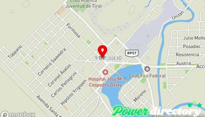 mapa de Nuevo Banco Del Chaco Banco en Desvio Tirol