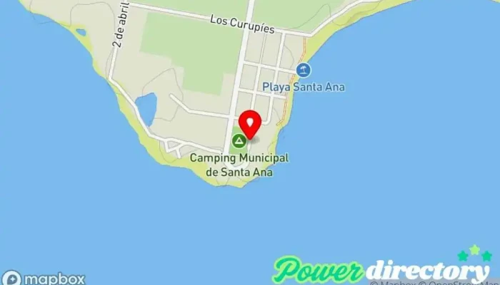 mapa de Oficina de Informes Alojamiento en Santa Ana
