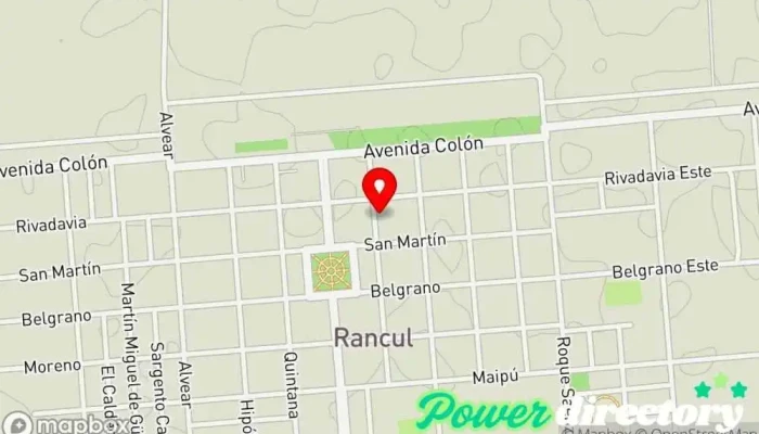 mapa de OFICINA DE PAGO FACIL RANCUL Oficina de la Administración en Rancul