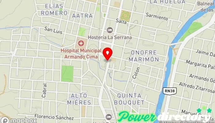mapa de Ojalá... Kiosco, Administración de loterías, Tienda de bolígrafos en Cosquín