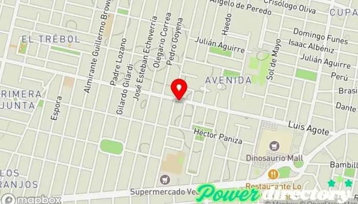 mapa de Olariaga Kinesiología y Fisioterapia Kinesiólogo en Córdoba