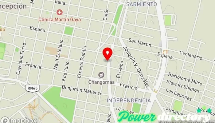 mapa de OLEA PRESTAMOS Institución financiera en Concepción