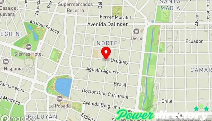 mapa de OLMOS SALUD Fisioterapeuta, Dentista cosmético, Centro de depilación láser, Nutricionista, Ortodoncista, Dentista infantil, Psicólogo en Alta Gracia