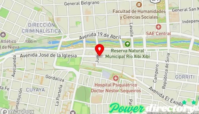 mapa de Omla SA Institución financiera en San Salvador de Jujuy