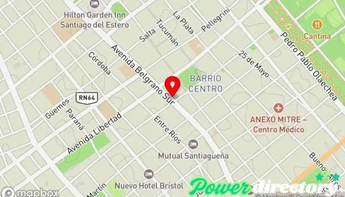 mapa de Opción El Crédito De La Gente Banco en Santiago del Estero