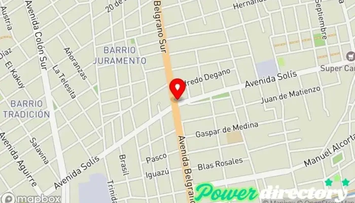 mapa de Opcion Prestamista hipotecario en Santiago del Estero