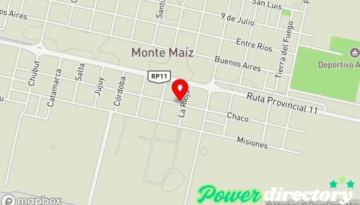 mapa de Organización De Yong empresa de servicios Compañía de seguros, Agencia de registro de automóviles en Monte Maiz