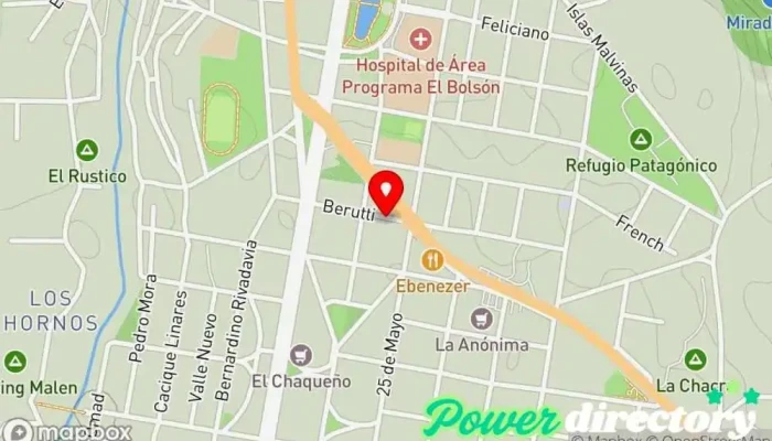 mapa de Osteopata Emiliano Savona Médico en El Bolsón