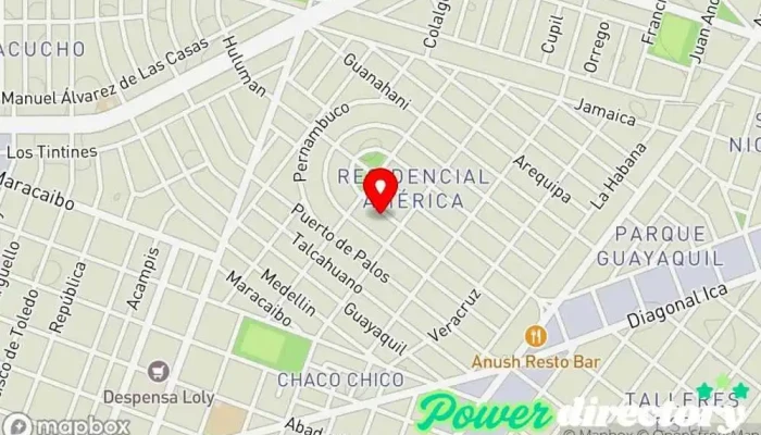 mapa de OsteoSalud Ayala Terapia craneosacral, Osteópata en Córdoba