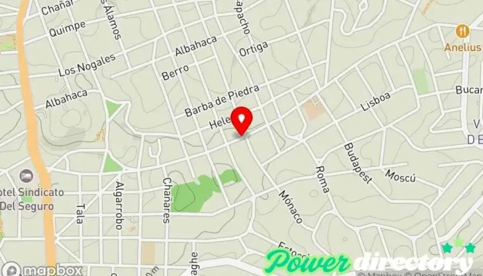 mapa de Oxigeno Fitness Gimnasio en Villa Giardino