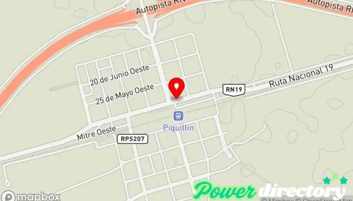 mapa de Pago Fácil Coop.Piquillin Servicio de transferencias de dinero en Piquillín