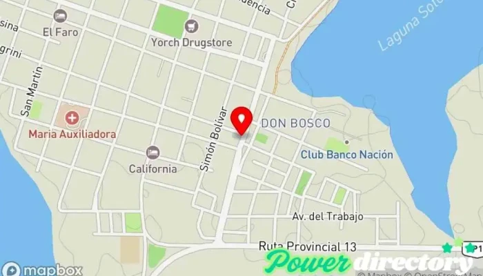 mapa de Pago fácil Centro comercial en Saladas