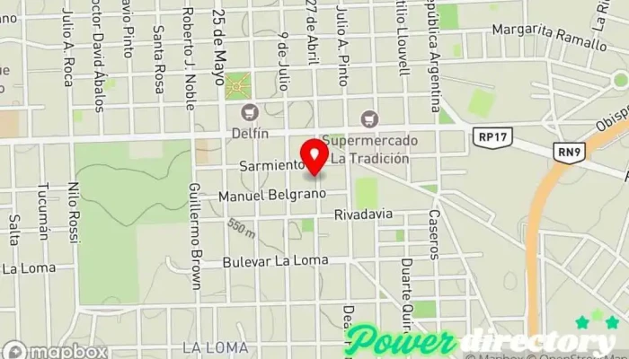 mapa de Pago Fácil Tienda de alimentación en Villa del Totoral