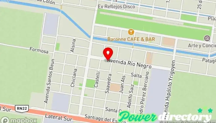 mapa de Pago Fácil Cobro de deudas en Ingeniero Luis A. Huergo