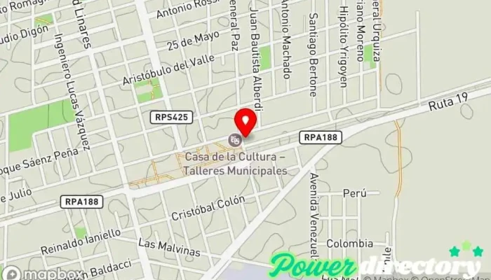 mapa de Pago Fácil Servicio de transferencias de dinero en Monte Cristo