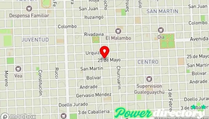 mapa de Palmares - Efectivo en el Acto Institución financiera en Gualeguaychú