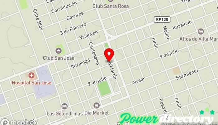 mapa de Palmares Cooperativa de Credito Ltda Cooperativa de ahorro y crédito en San José