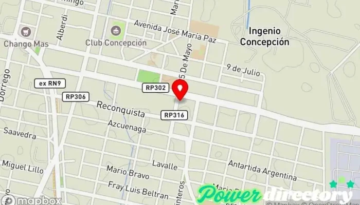 mapa de Pami Inssjp Instituto Nacional de Servicios Sociales para Jubilados y Pensionados Organización de servicios sociales, Centro médico, Grupo médico en Banda del Río Salí