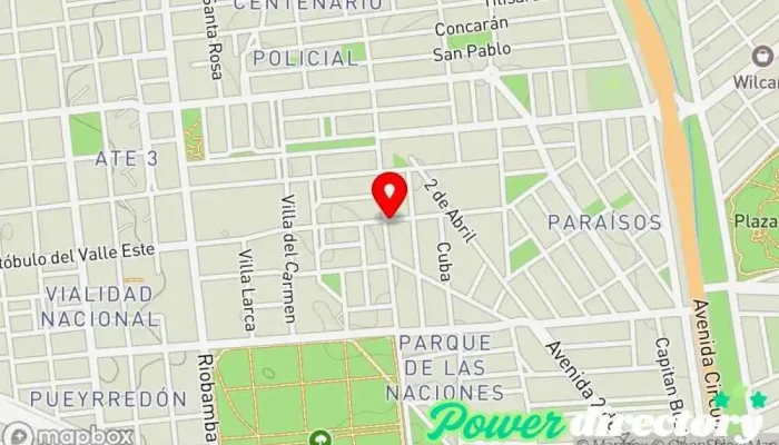 mapa de Panaderia Artesanal MAJU Panadería en San Luis
