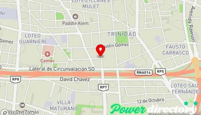 mapa de Panadería Carlitos Panadería en Villa Krause