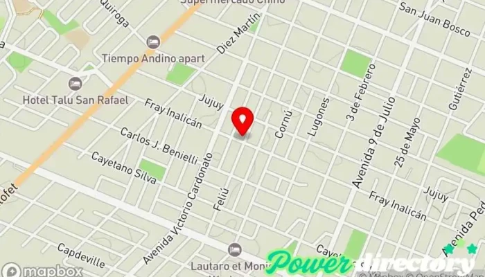 mapa de Panaderia Castro Panadería en San Rafael