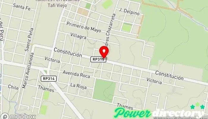 mapa de PANADERÍA CONSTITUCIÓN Panadería en San Miguel de Tucumán